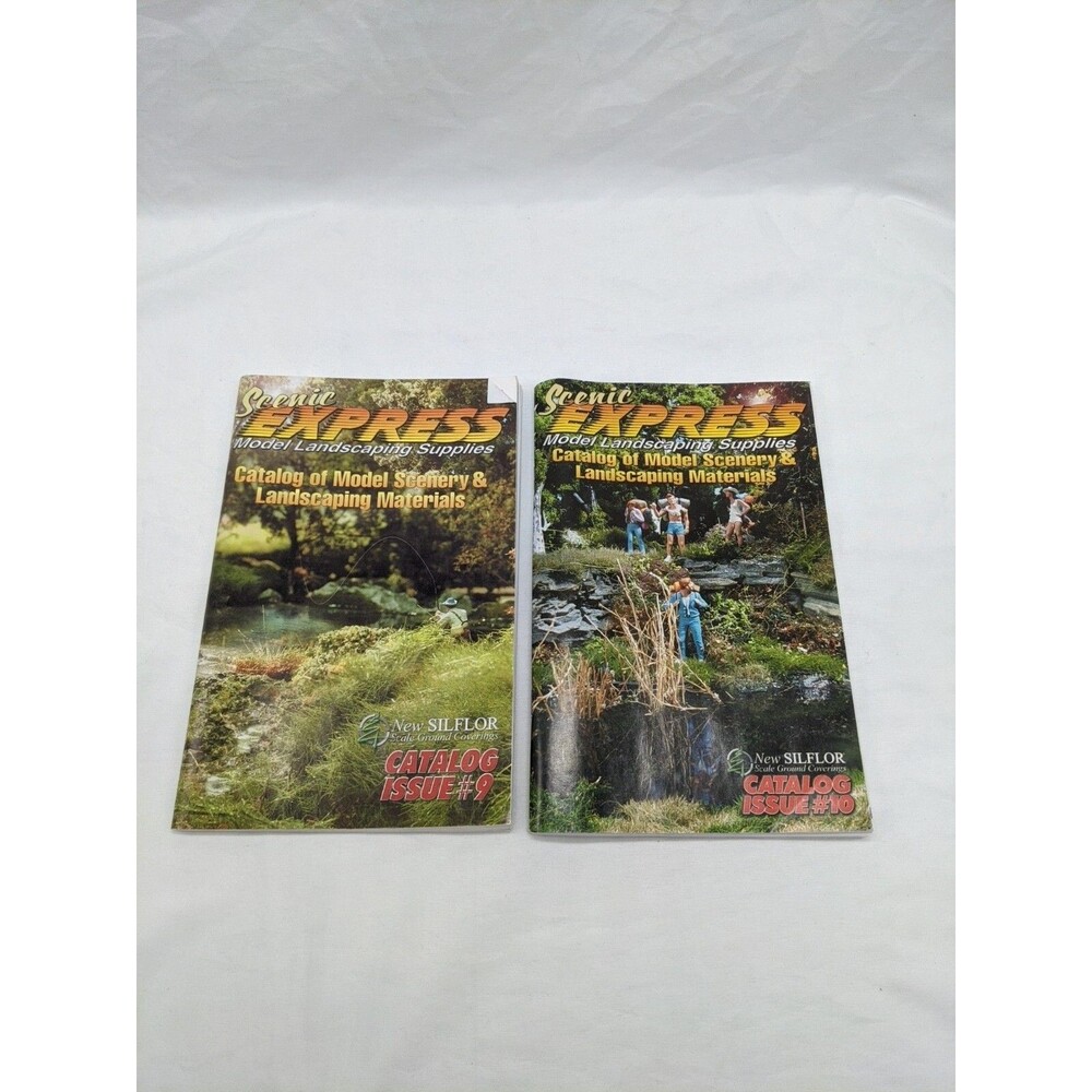 Lot Of (2) Scenic Express Model Landscaping Supplies Catalog 9 + 10